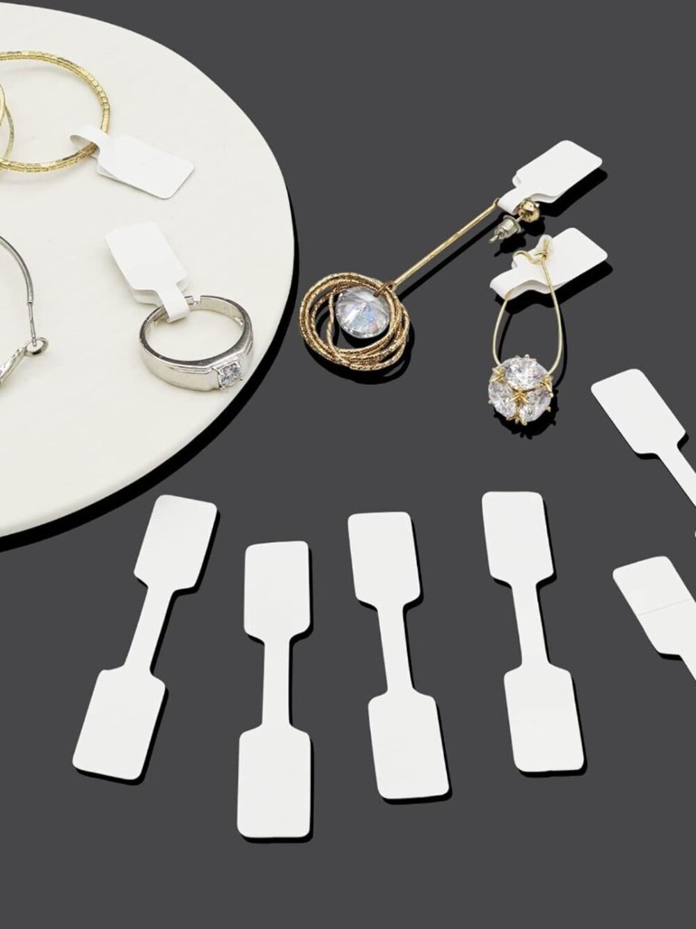 Jewelry Tags with Price Stickers 500pcs for Retail Display & Boutique